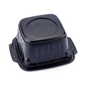 Square self-heating instant hot pot plastic food box disposable meal box food container